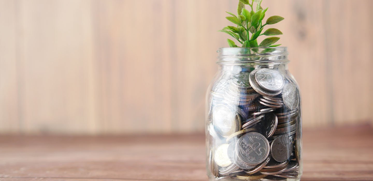 A jar of coins.